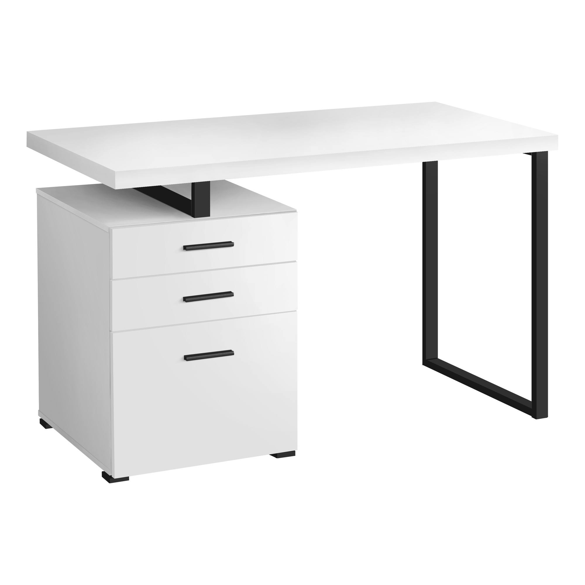 Monarch Specialties 48x22 Computer Desk in White/Black