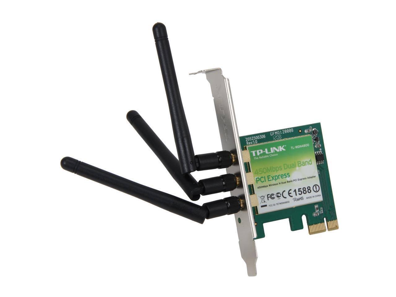 TP-Link TL-WDN4800 Dual-Band Network Adapter - PCIe - 802.11a/b/g/n - Detachable Antenna