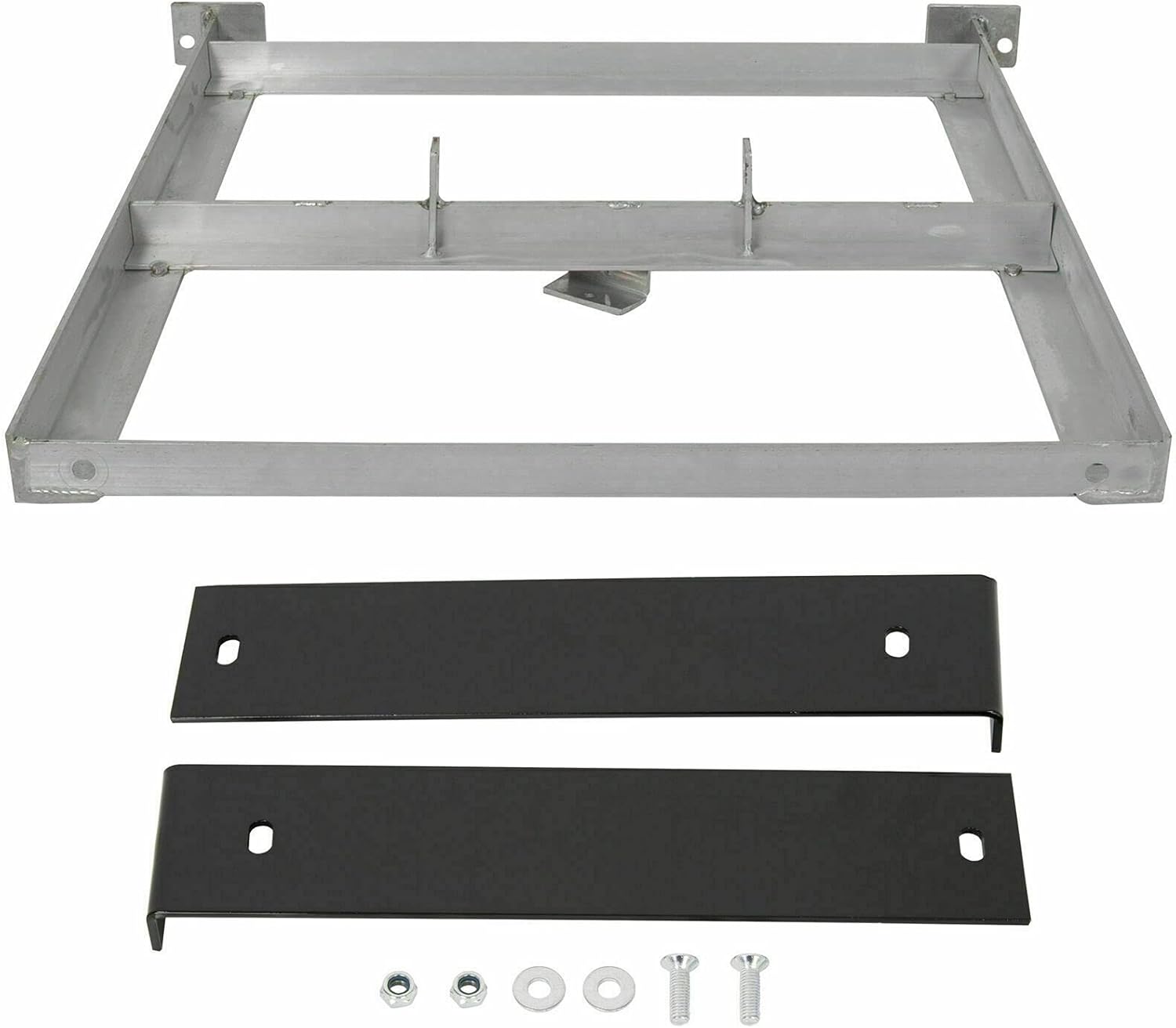 JY Performance Aluminum Battery Tray Compatible With 1994-2013 EZGO TXT/Medalist Models With Silver Powder Coating Pack of 2