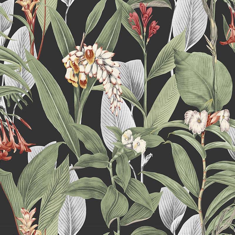 Graham u0026 Brown Botanical Black Wallpaper