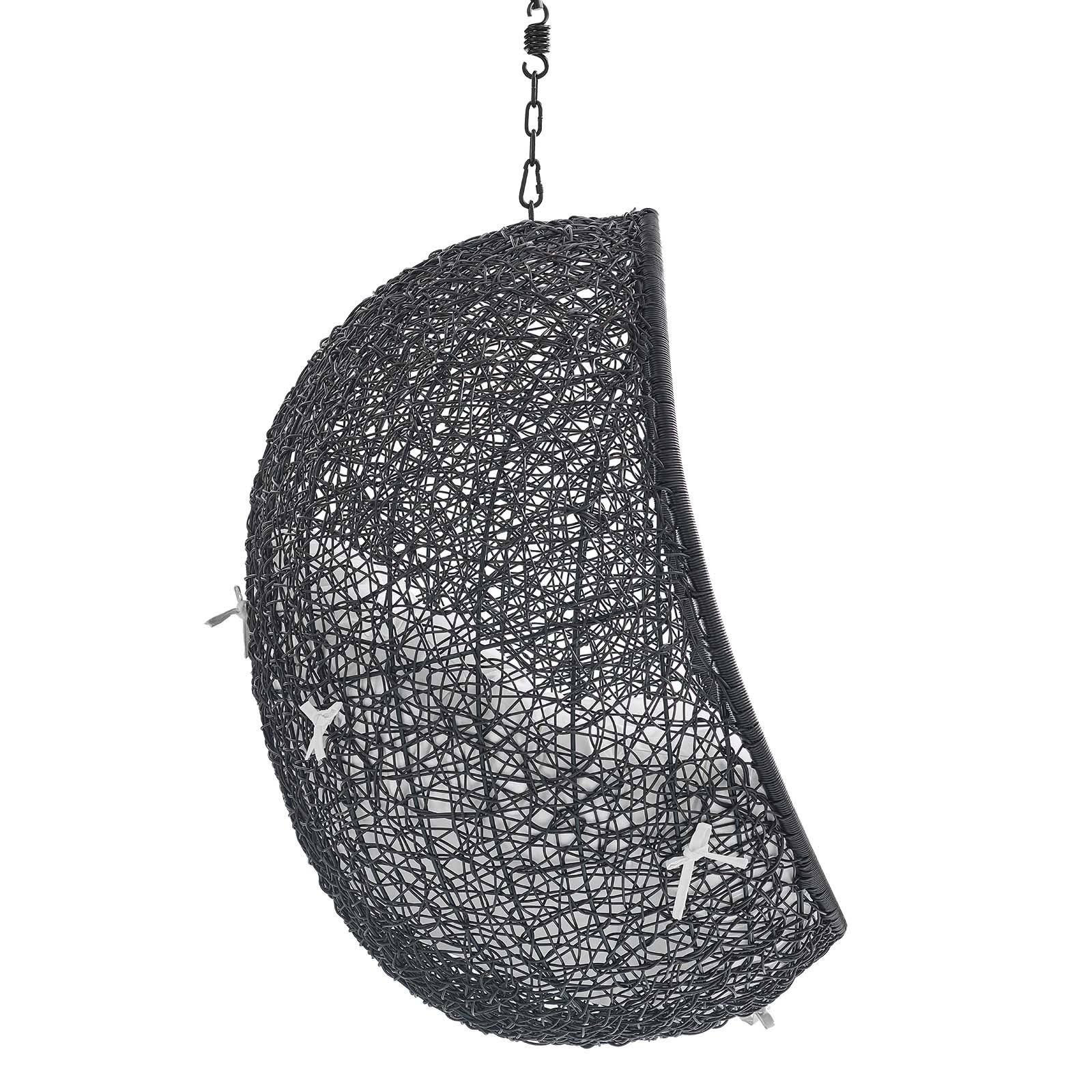 Modway Encase Swing Outdoor Patio Lounge Chair Without Stand - Black Beige