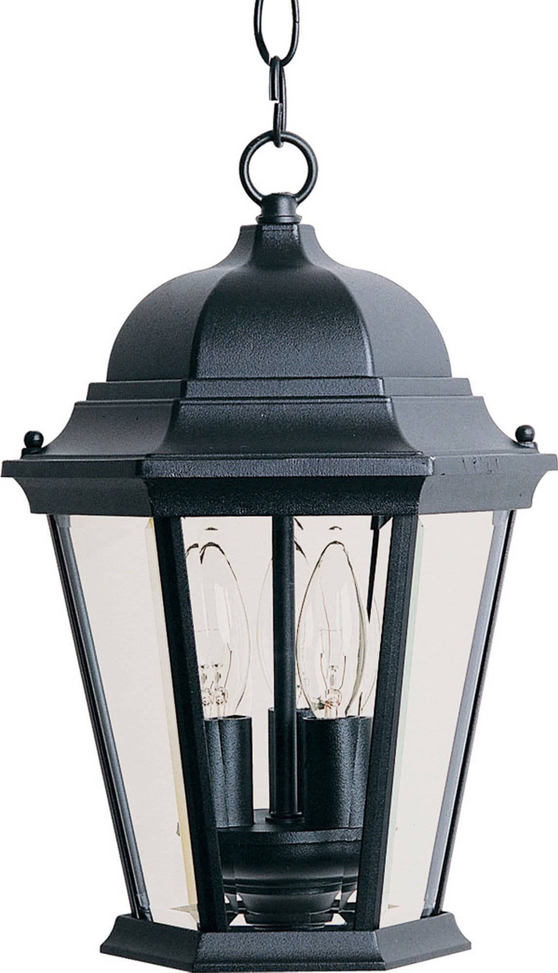 Maxim 1009BK, Westlake Cast, 3-Light Outdoor Hanging Lantern, Black