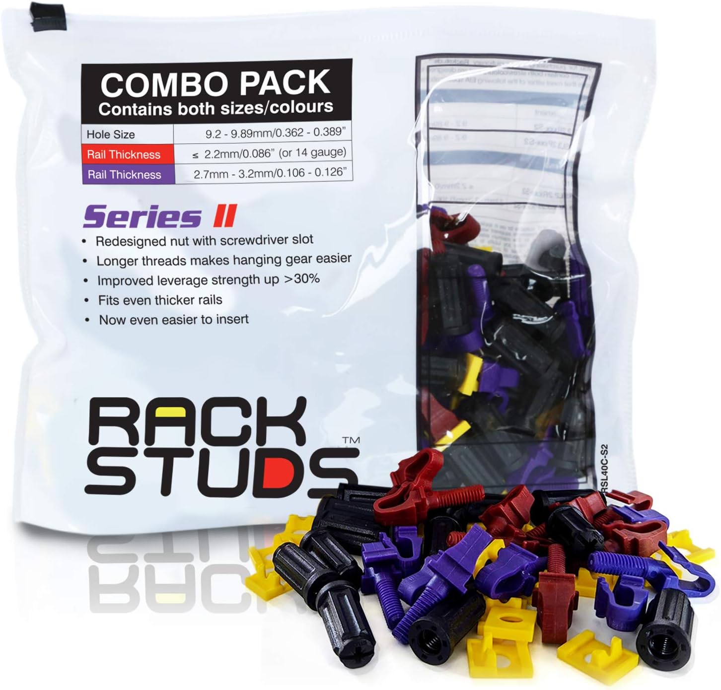 Rackstuds 40C Rack Mount Solution Series II – No More Cage Nuts! The Easiest and Safest Server Rack Solution in 19