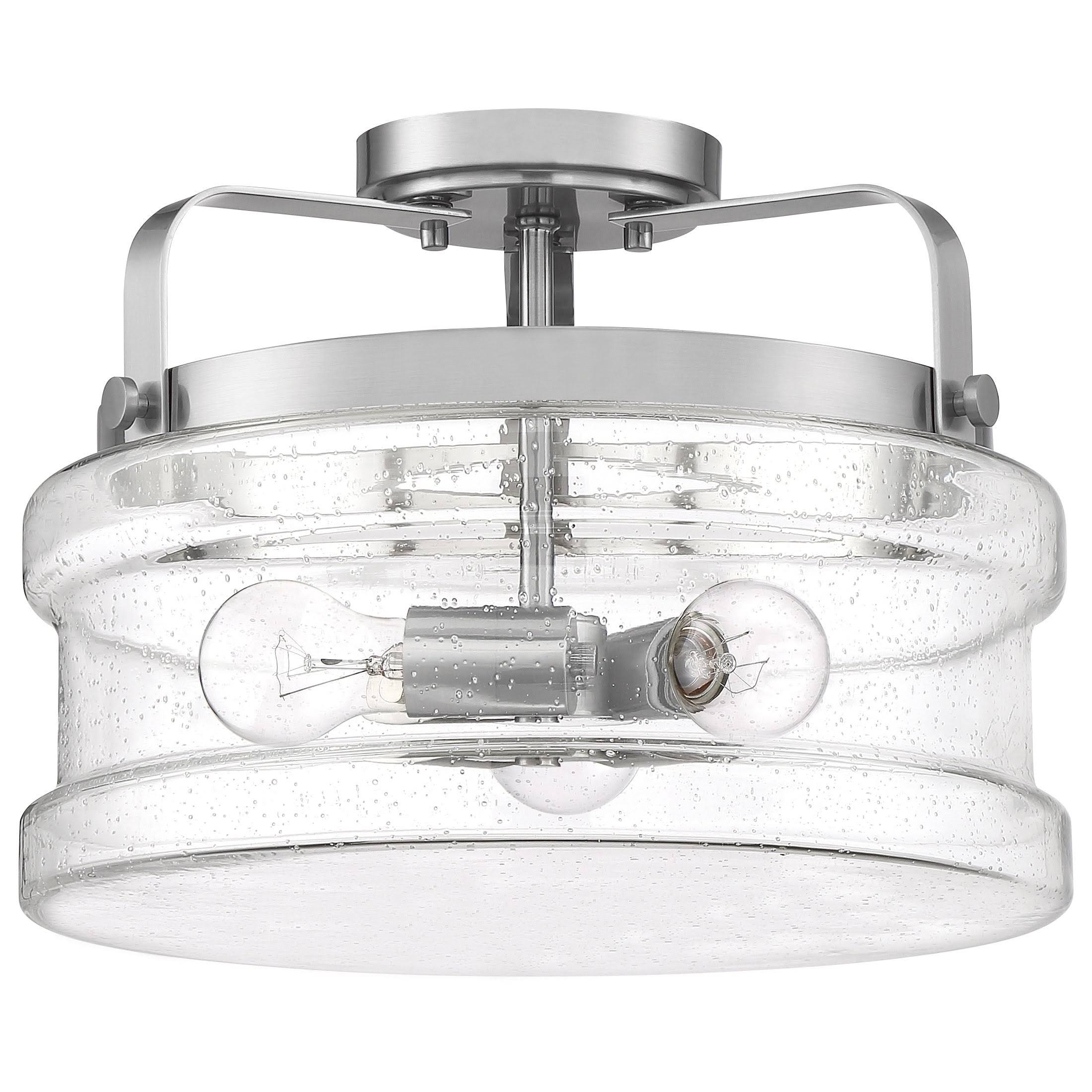 Quoizel Lighting DNY1714EK Danbury Semi Flush Mount 3 Light Earth Black