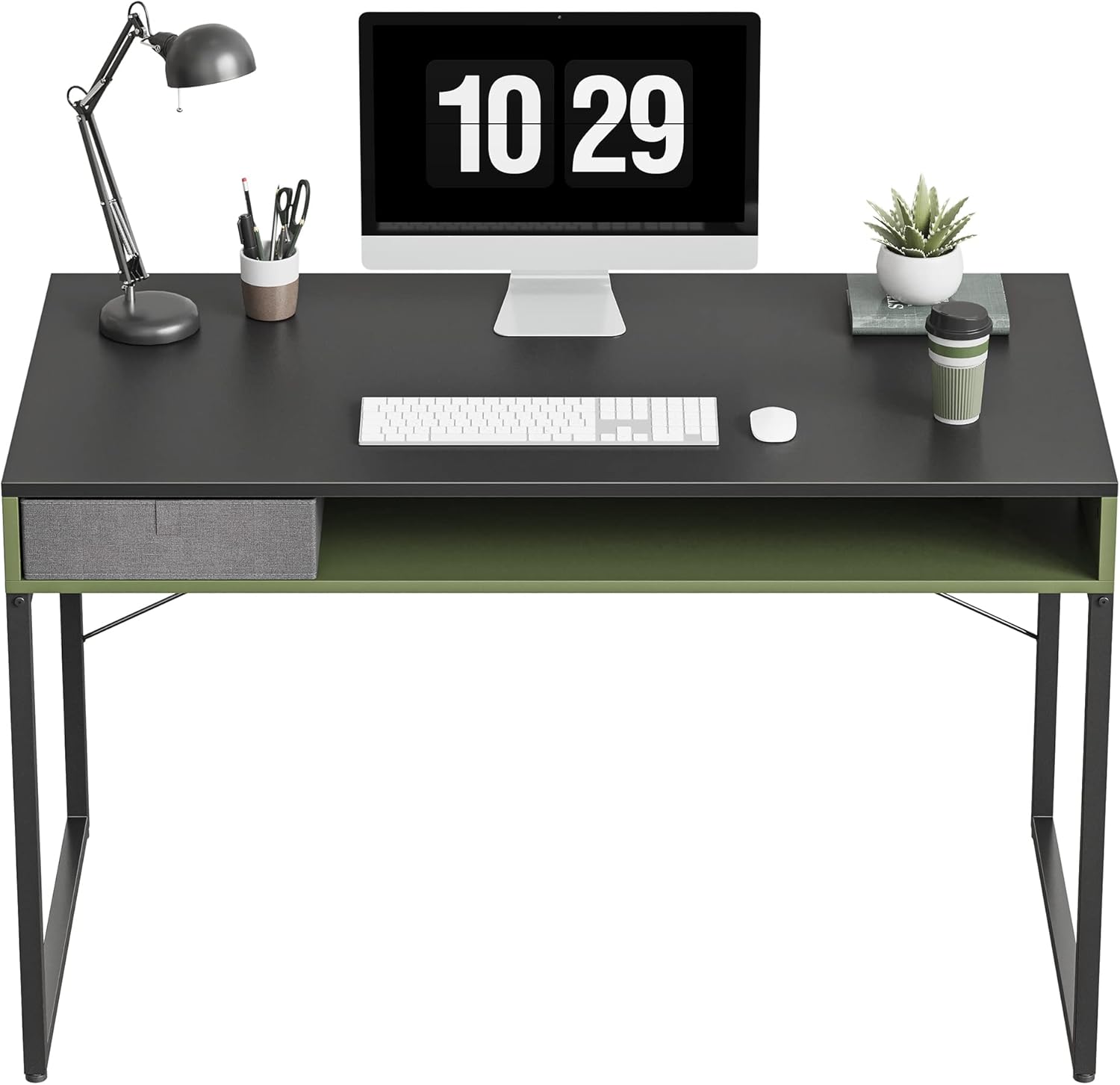 Cubiker Computer Desk with Drawer, 40