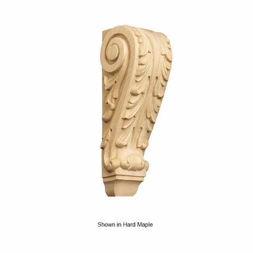 Brown Wood Small Acanthus Corbel Unfinished Cherry 01609003CH1