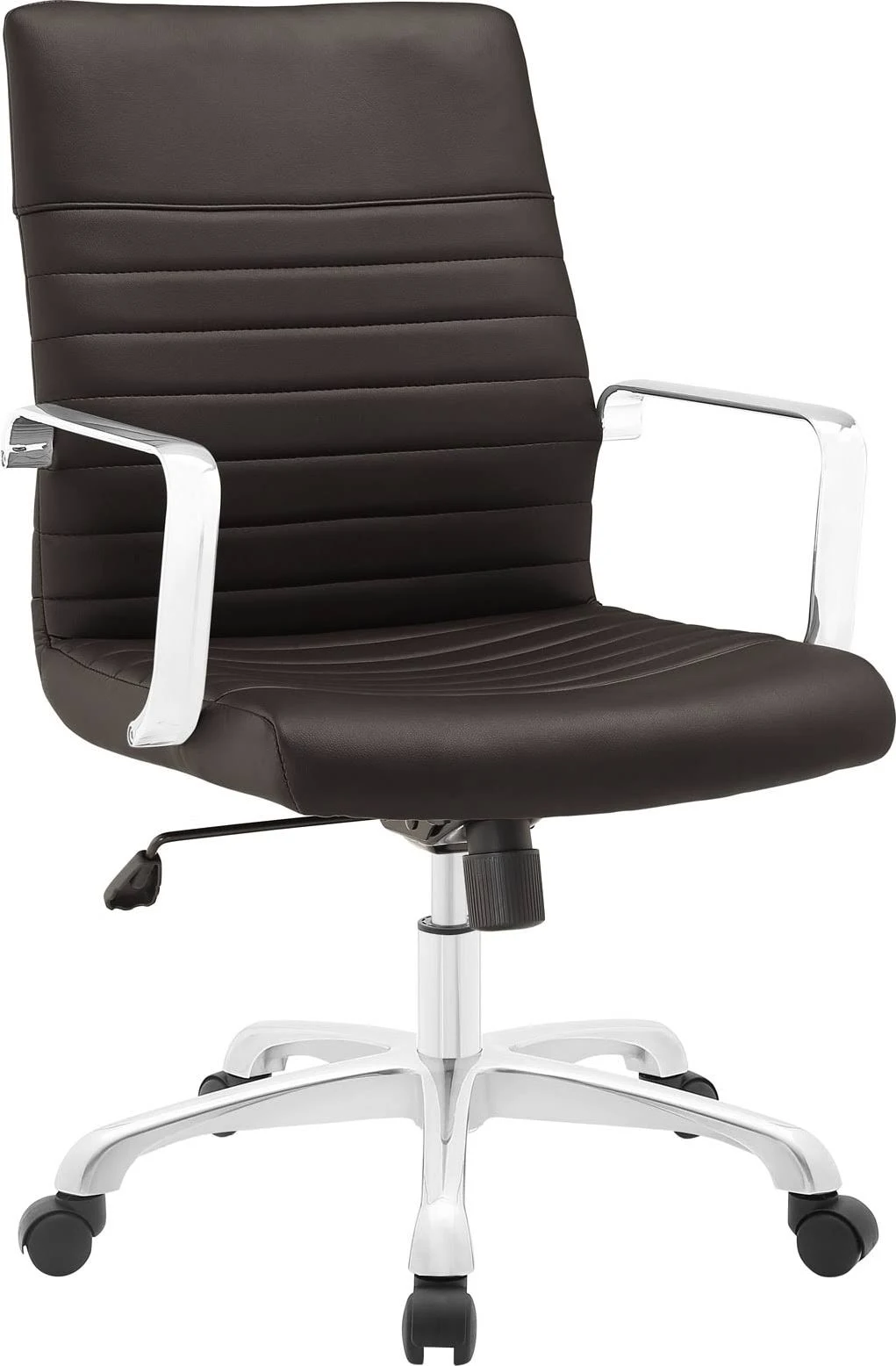 Modway Finesse Mid Back Office Chair - Brown