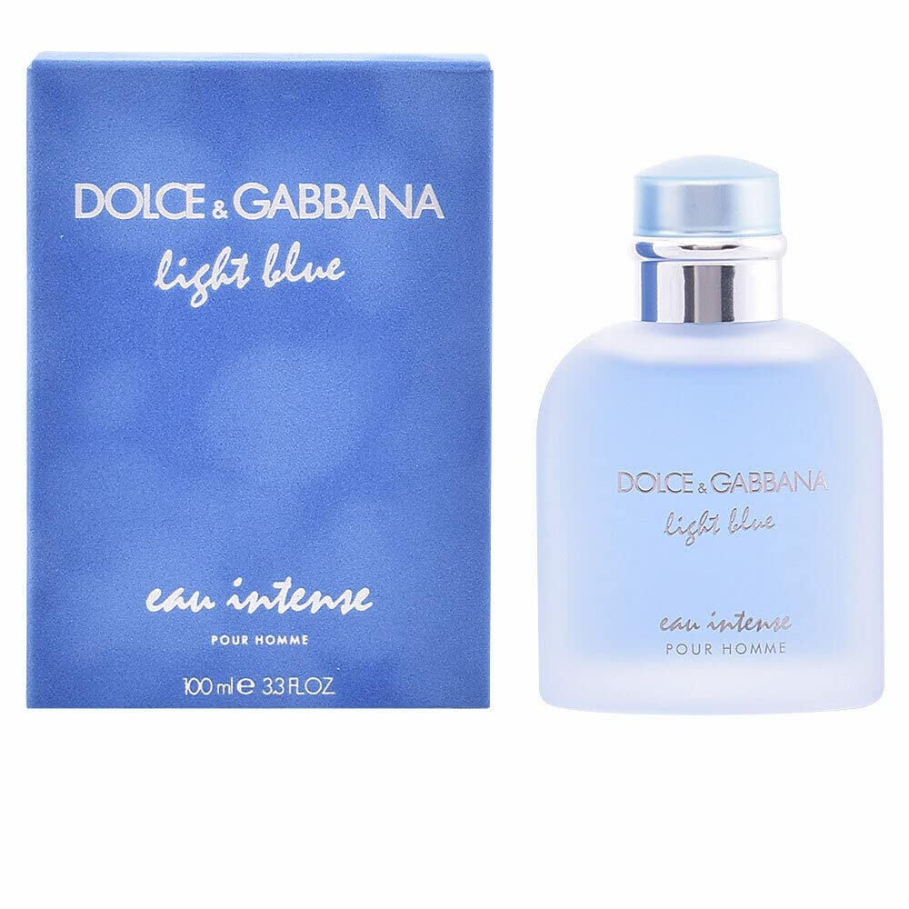 Dolce & Gabbana Light Blue Intense for Men Eau De Parfum Spray, 3.3 Fl Oz Pack of 2