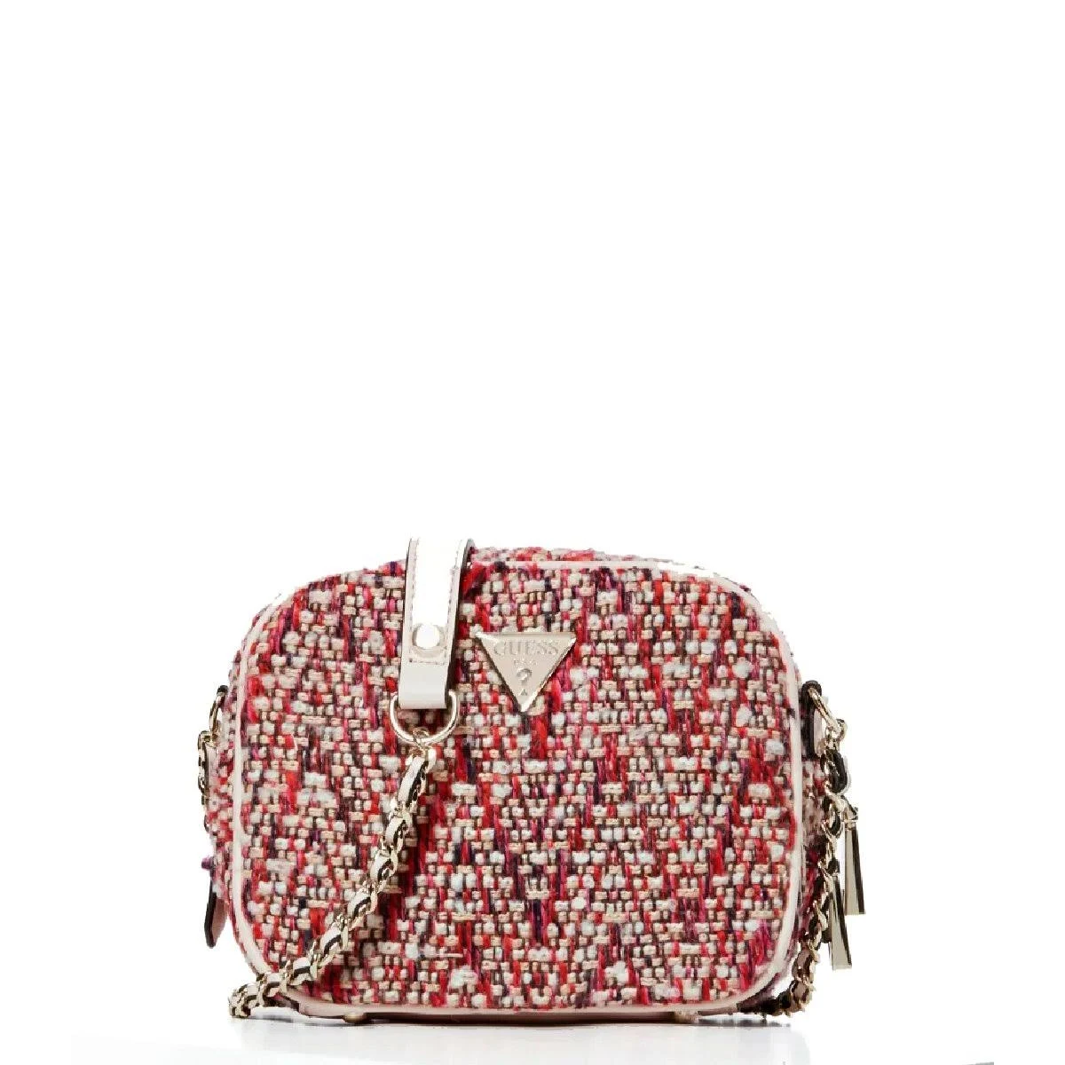 Guess - Mini Borsa A Tracolla Cessily Tweed - HWFP7679690 - Pink/Multi