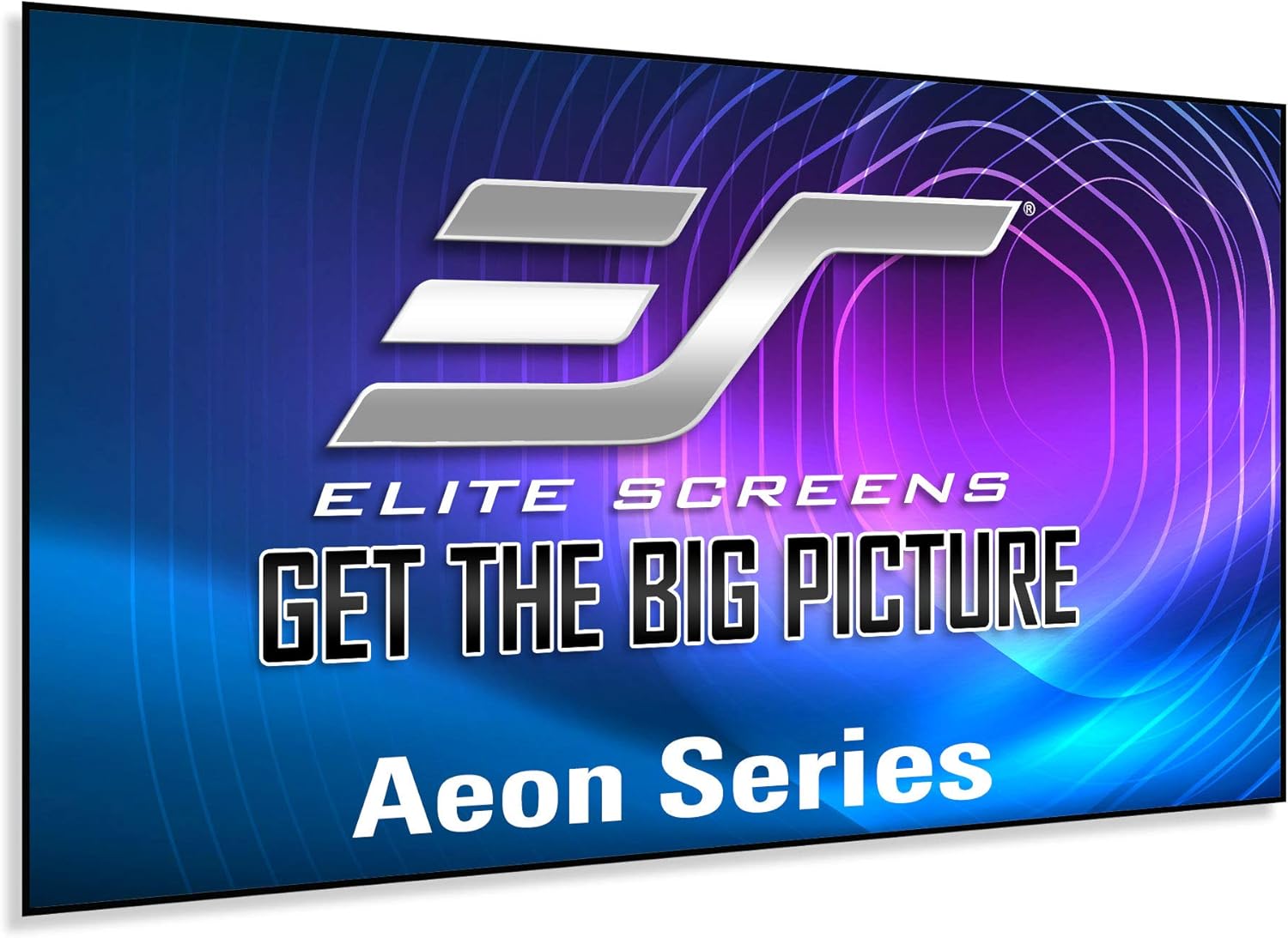 Elite Screens Edge Free Ambient Light Rejecting Fixed Frame Projection Projector Screen,Aeon CineGrey 3D Series, 110-inch 16:9 for Home Theater, Movie and Office Presentations AR110DHD3, Black