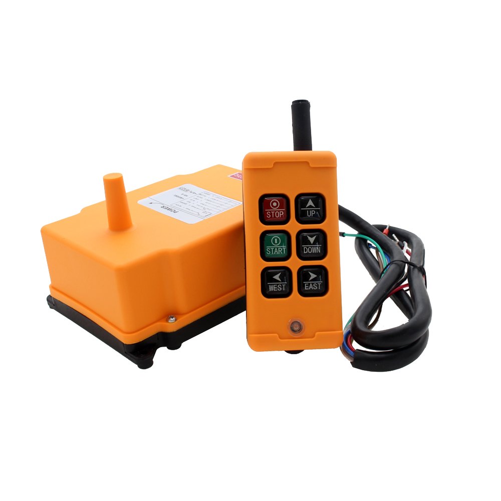 creatorele 6 Key Crane Industrial Remote Control Wireless Transmitter Push Button Switch (AC110V)