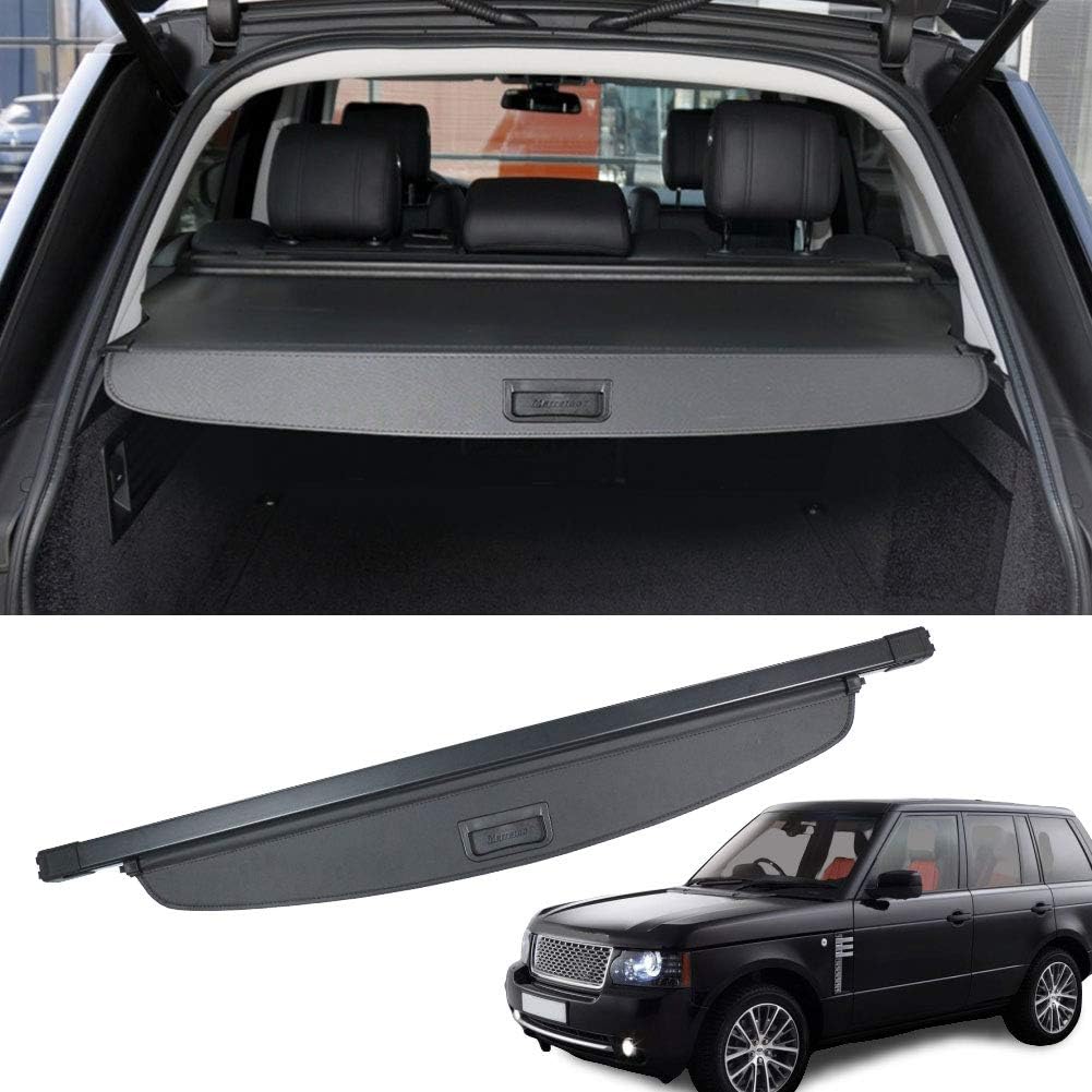 Marretoo for Land Rover Range Rover Sport Cargo Cover 2006-2013 Black Retractable Trunk Cover for Land Rover Accessories (Not Fit for Range Rover)