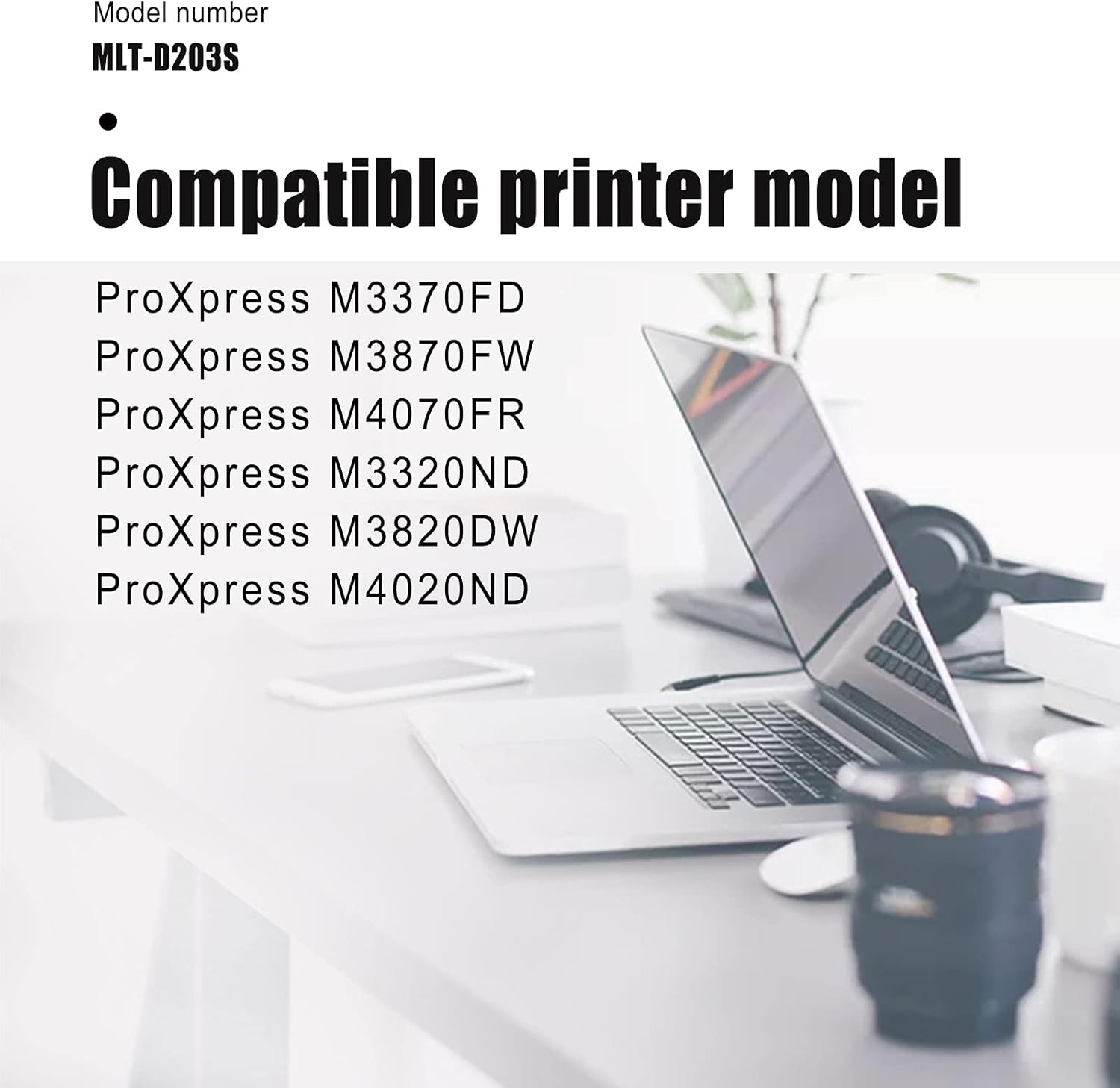 MLT-D203S [2 Pack,Black] Compatible Toner Cartridge Replacement for ProXpress M3370FD M3870FW M4070FR M3320ND M3820DW M4020ND Toner Cartridge.