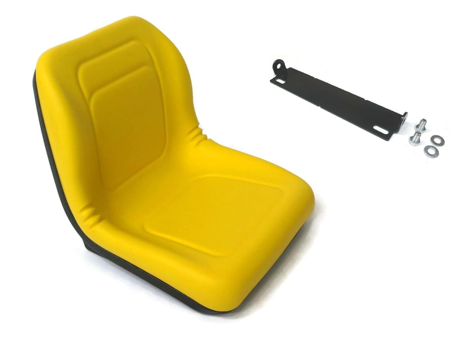 High Back Seat w/Pivot Rod Bracket Fits John Deere LX172 LX173 LX176 LX178 Yellow
