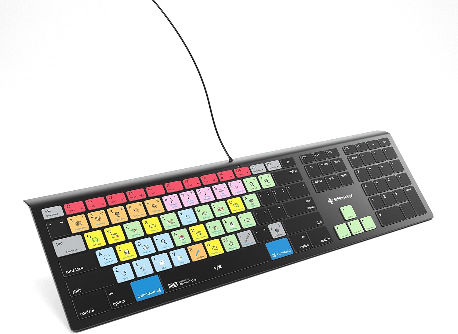 Ableton Live Keyboard for Mac | Backlit Shortcut Keyboard | Editors Keys