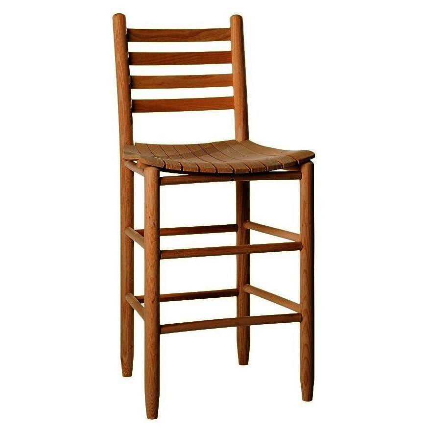 Dixie Seating Asheville Wood Ladderback Dining Chair NO. 3324s Woodleaf White
