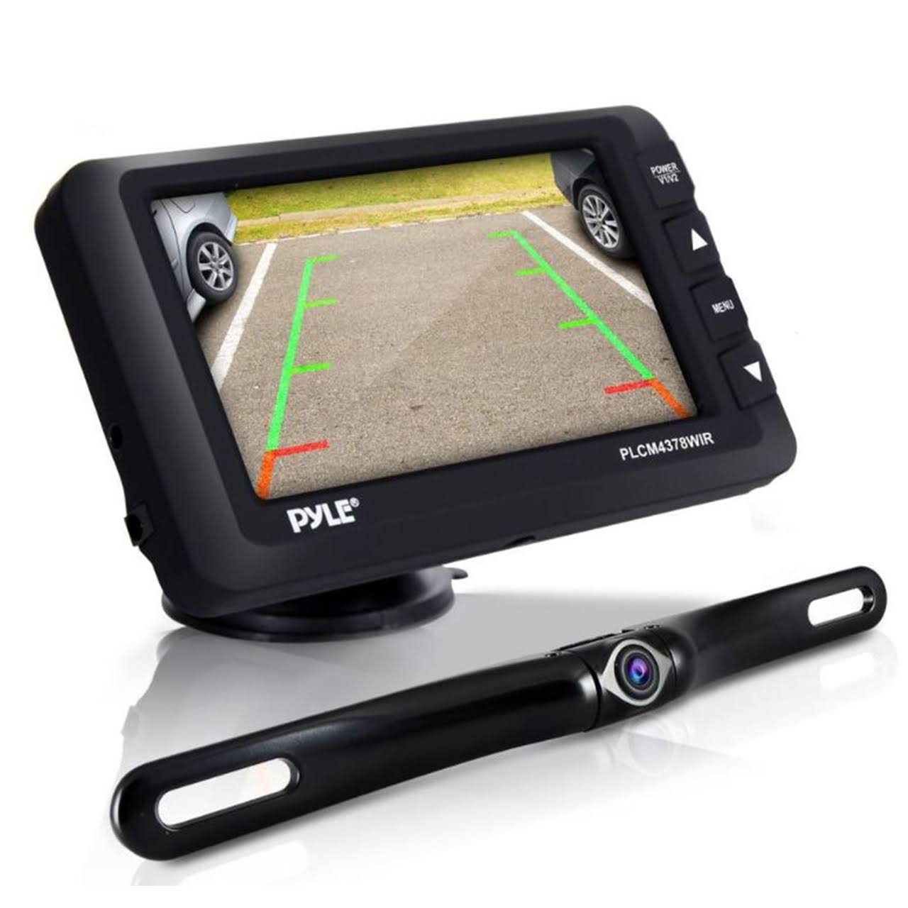 Pyle Wireless Rear View Backup Camera - Upgraded Vehicle Parking REVERSE System w/Monitor Kit, IP67 Waterproof and Fog Resistant
