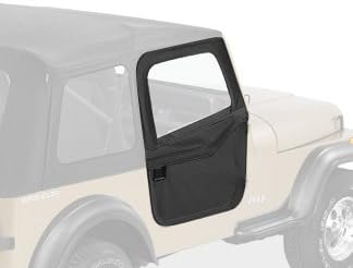 Bestop 5178315 Black Denim 2-Piece Fabric Doors for 1980-1995 CJ7 & Wrangler