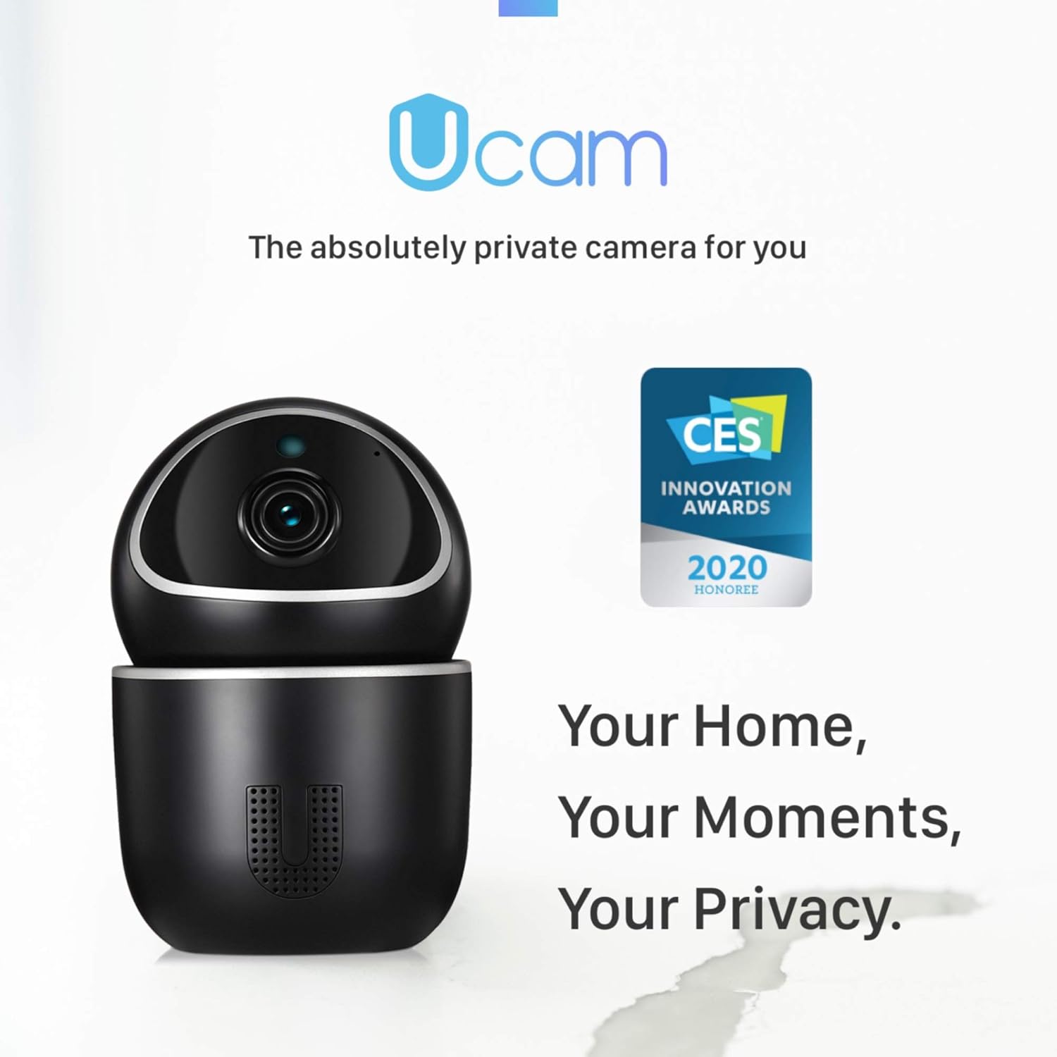 Pet Camera - Indoor Security Camera, Ucam by Tenvis & IoTeX. Home Security Camera with Motion Detection/Night Vision/2-Way Audio. Blockchain Authorization, 100% Data Privacy, Amazon Cloud & SD Storage Pack of 2