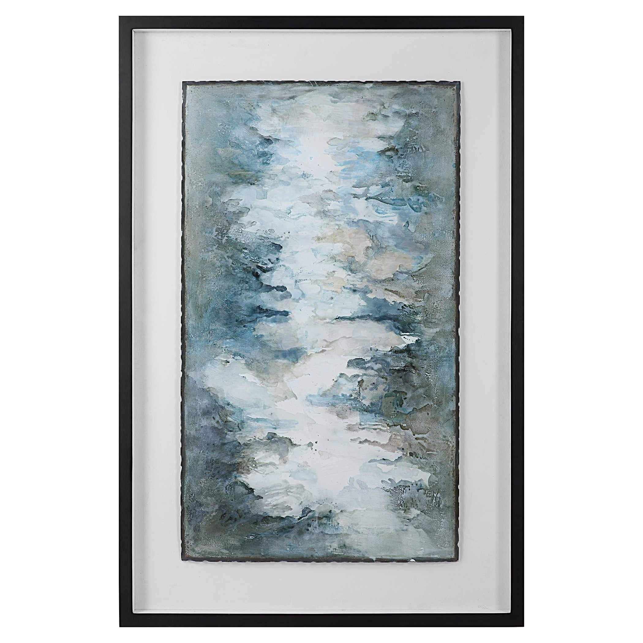Lakeside Grande Framed Abstract Print, Uttermost 41433