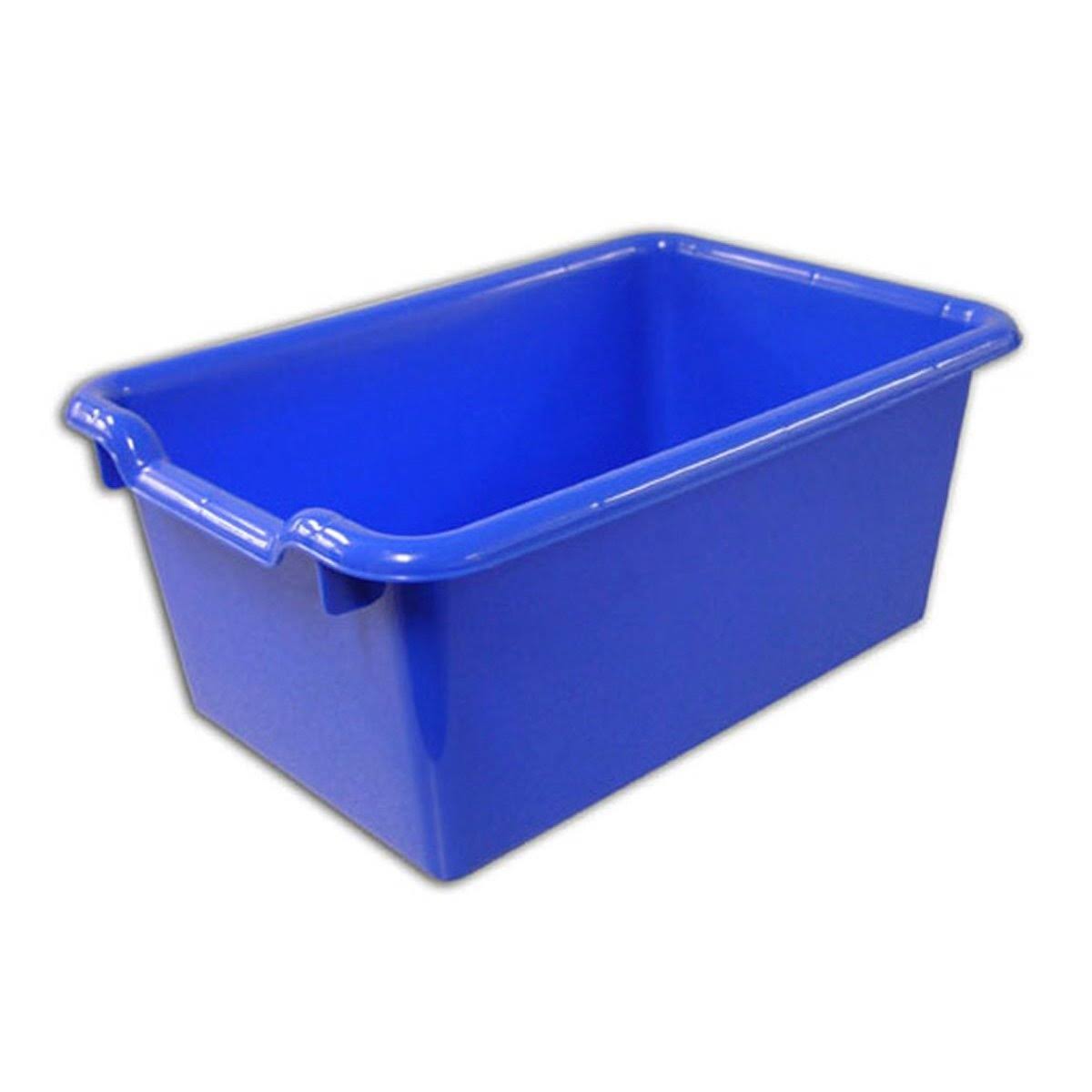 Ecr4kids 10-Pack Scoop Front Storage Bins Blue