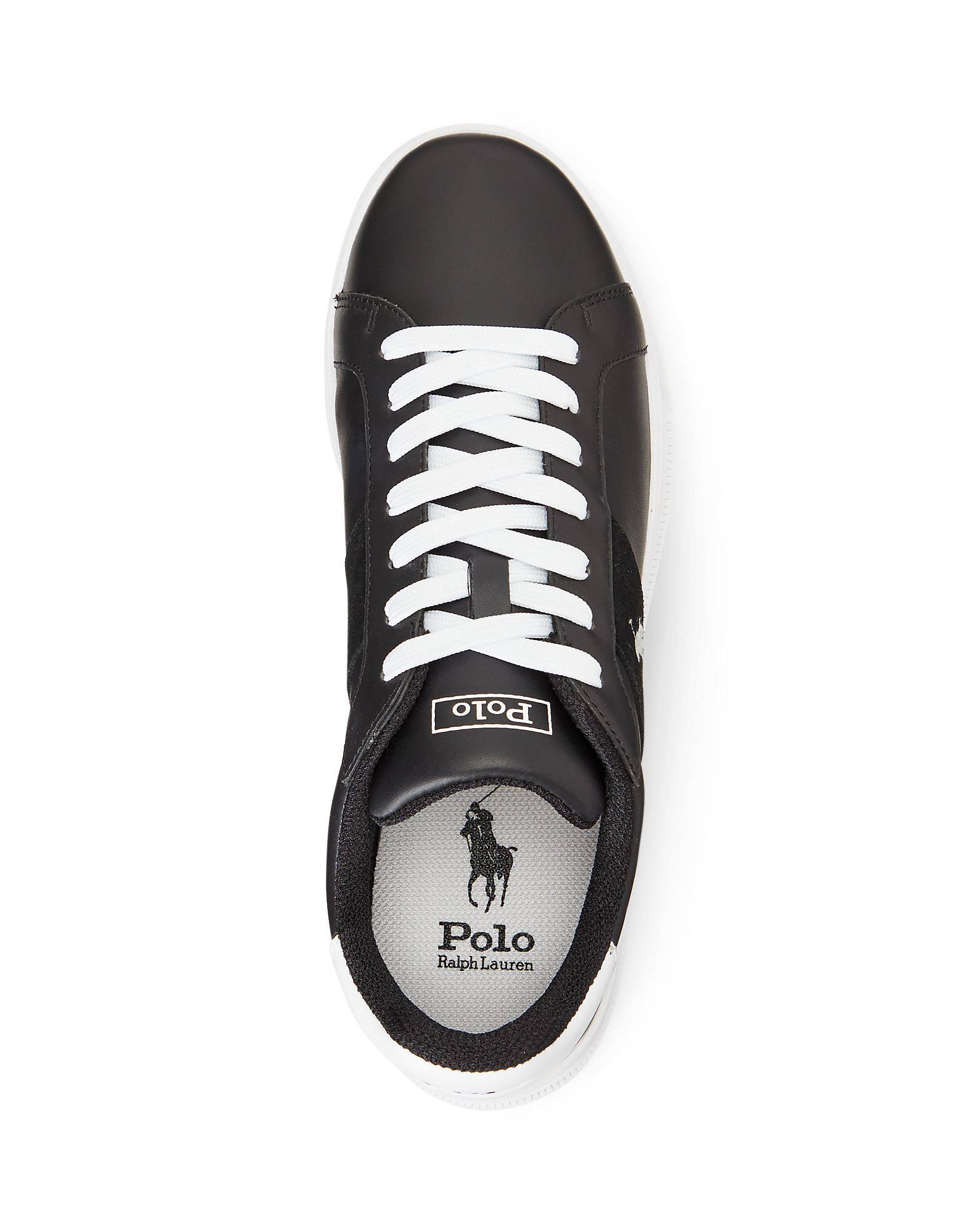 Ralph Lauren Heritage Court Trainers Black