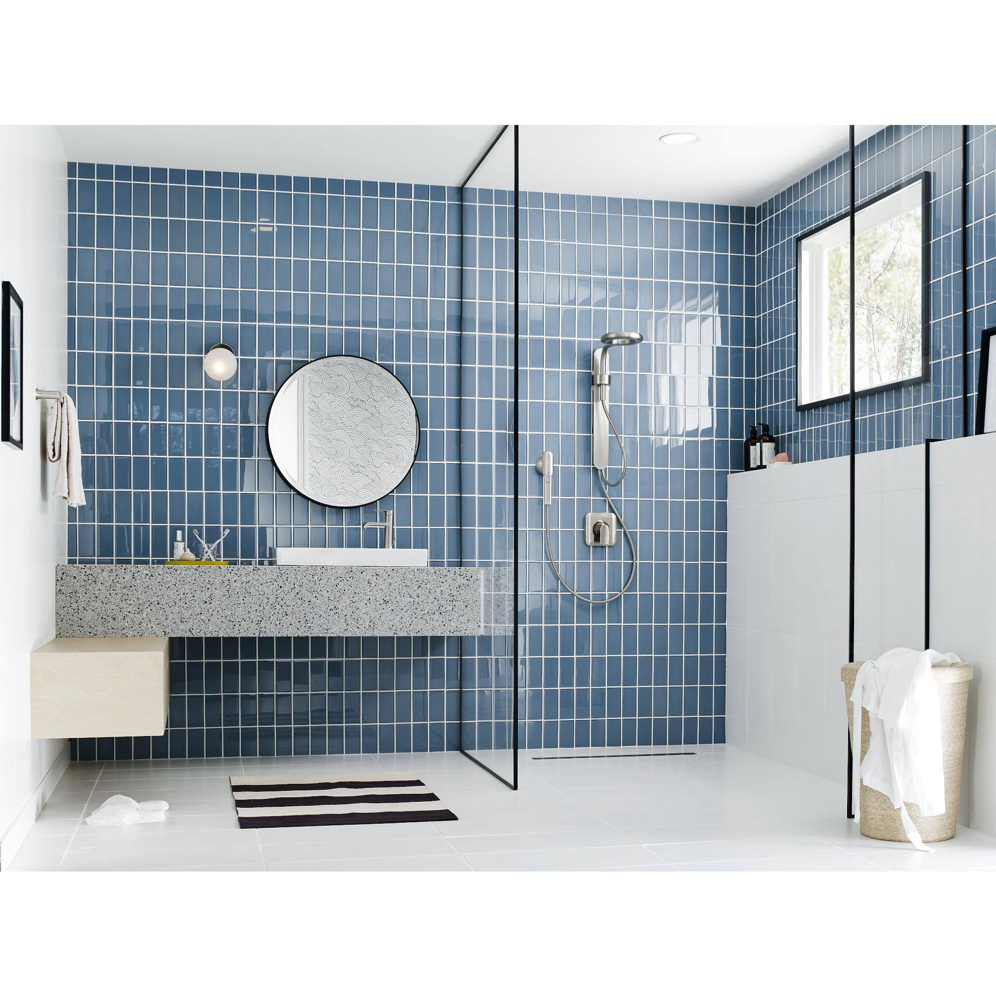 Moen N207c0 Nebia Pressure Balanced Shower System with Shower Head - Matte Black / Chrome