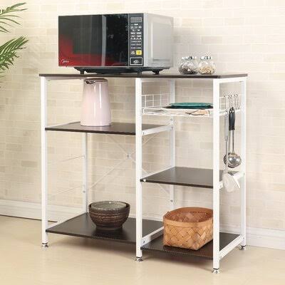 McGill Steel Baker&s Rack Rosalind Wheeler Color: Black