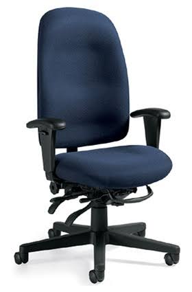 Global Granada Series High-Back Multi-Tilter Chair, Black