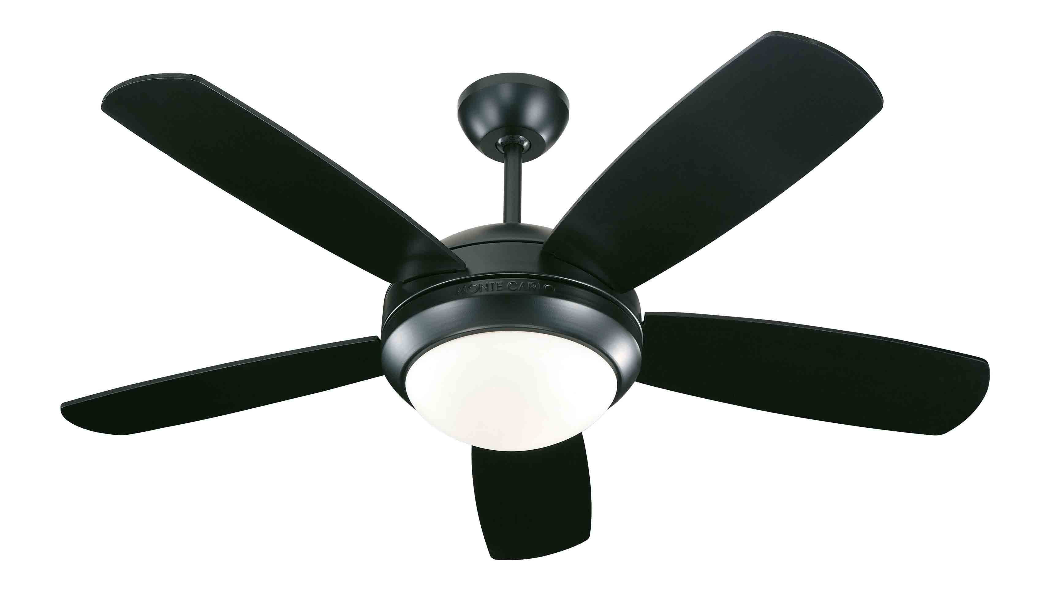 Monte Carlo 5DI44BKD Discus II Matte Black 44x22 Ceiling Fan