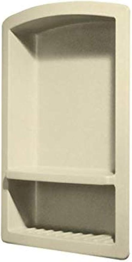 Swanstone RS-2215 Solid Surface Single Shower Shelf, 4.3