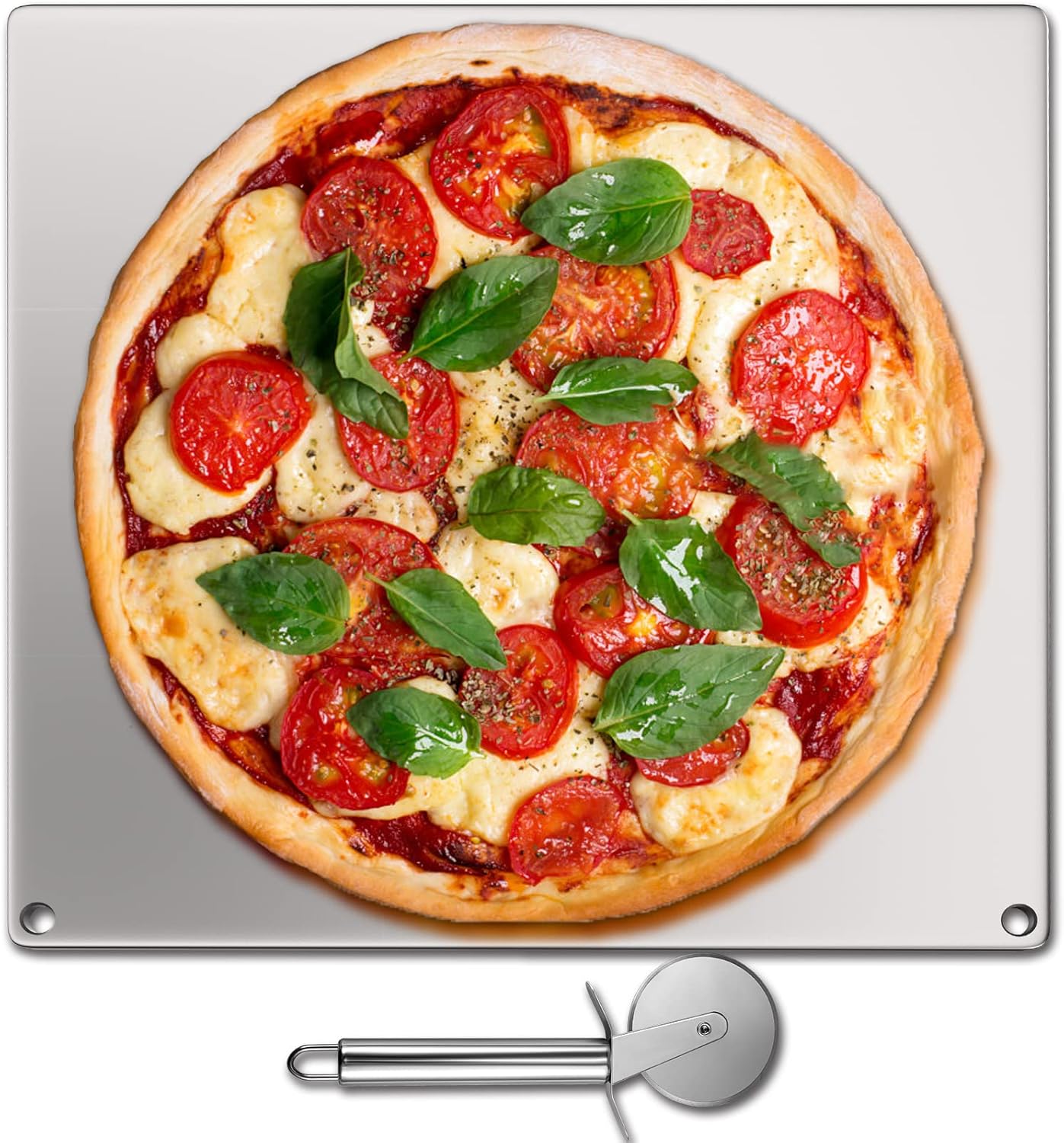 VEVOR Baking Steel Pizza, Square Steel Pizza Stone , 16