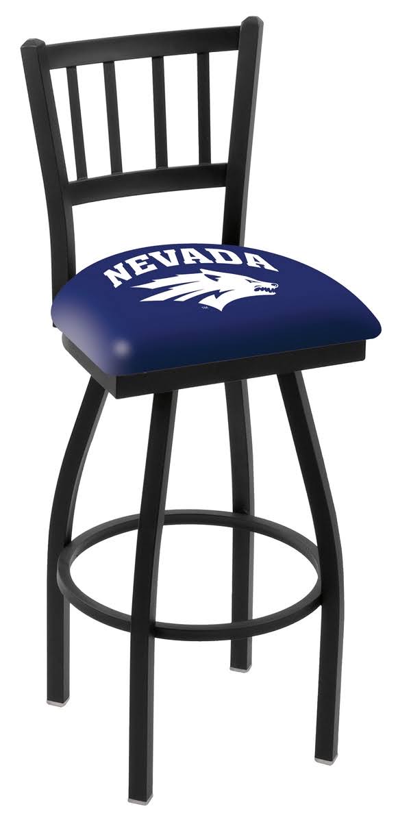 Nevada Wolfpack HBS Navy Jail Back High Top Swivel Bar Stool Seat Chair (30x22)