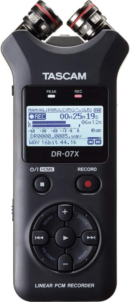 Tascam DR-05X 2-Input / 2-Track Portable Audio Recorder with Onboard Stereo Microphone & 16GB microSDHC Memory Card w/SD Adapter Bundle