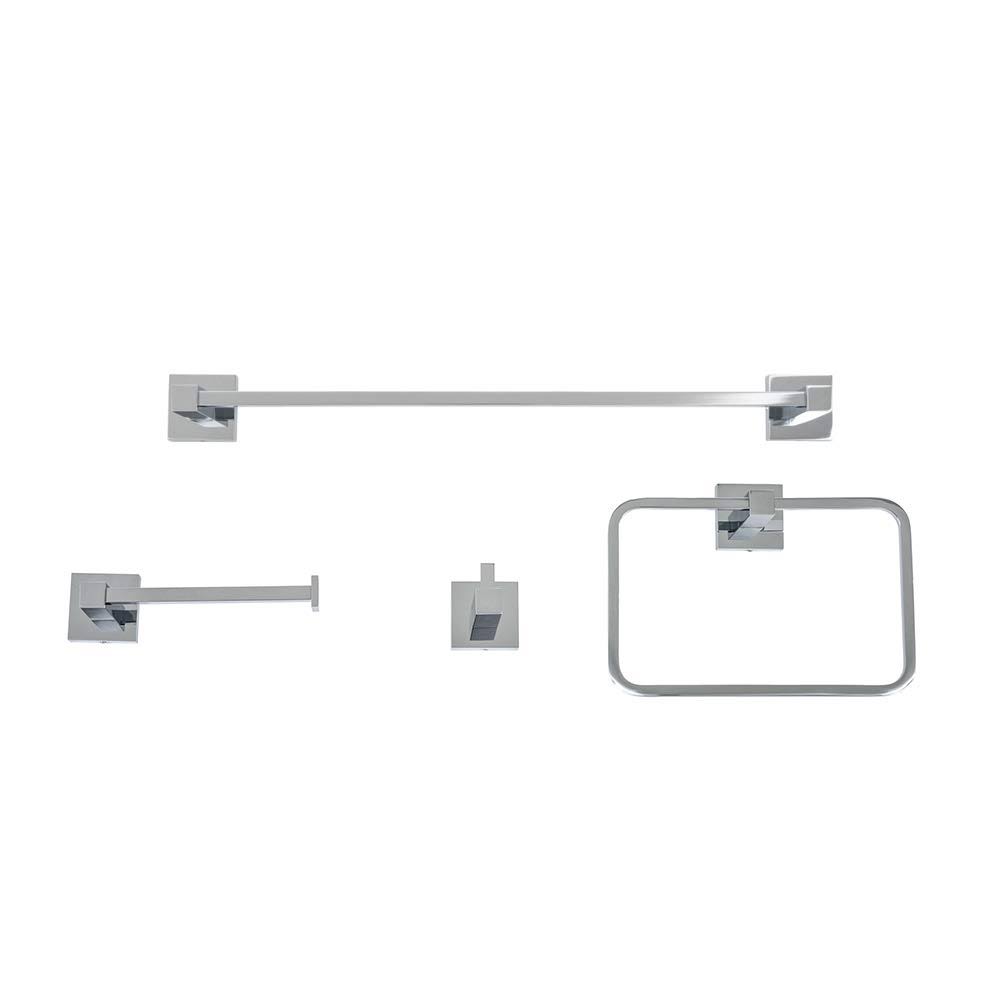 italia CA418SET Capri Polished Chrome 4 Piece Bathroom Accessory Set