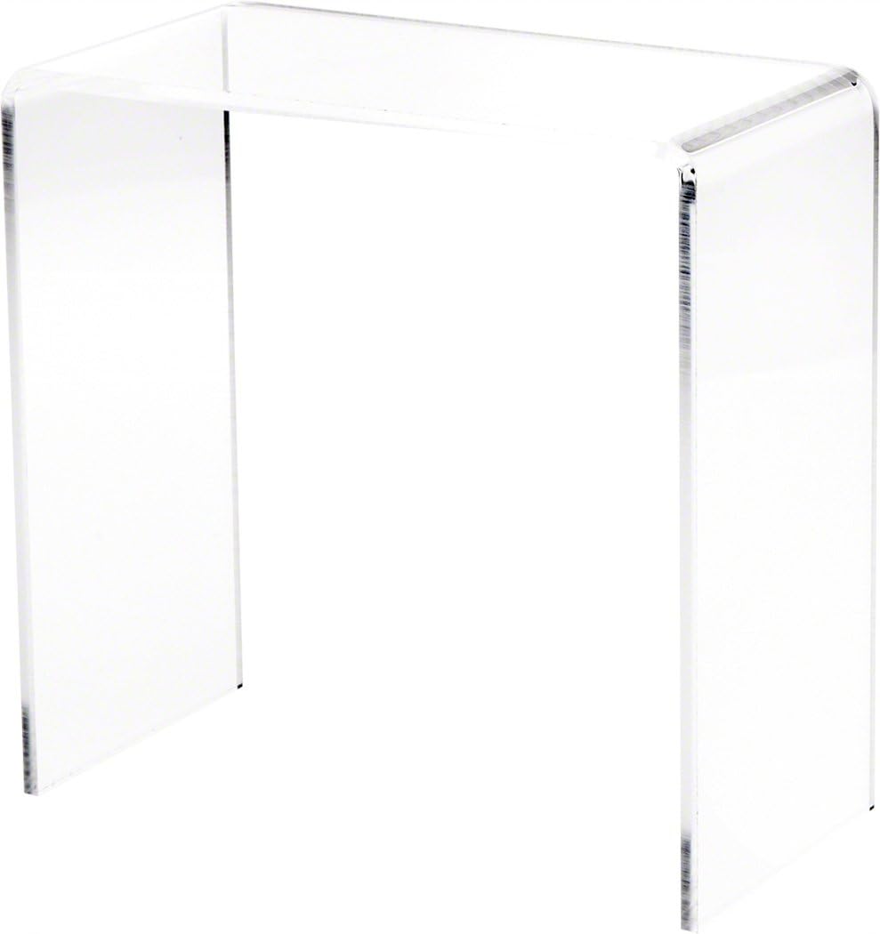 Plymor Clear Acrylic Vertical Rectangular Display Riser, 9