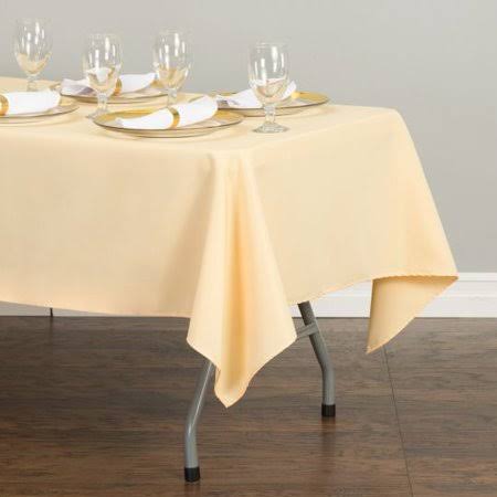 3pk 60 x 102 in. Rectangular Polyester Tablecloth Peach