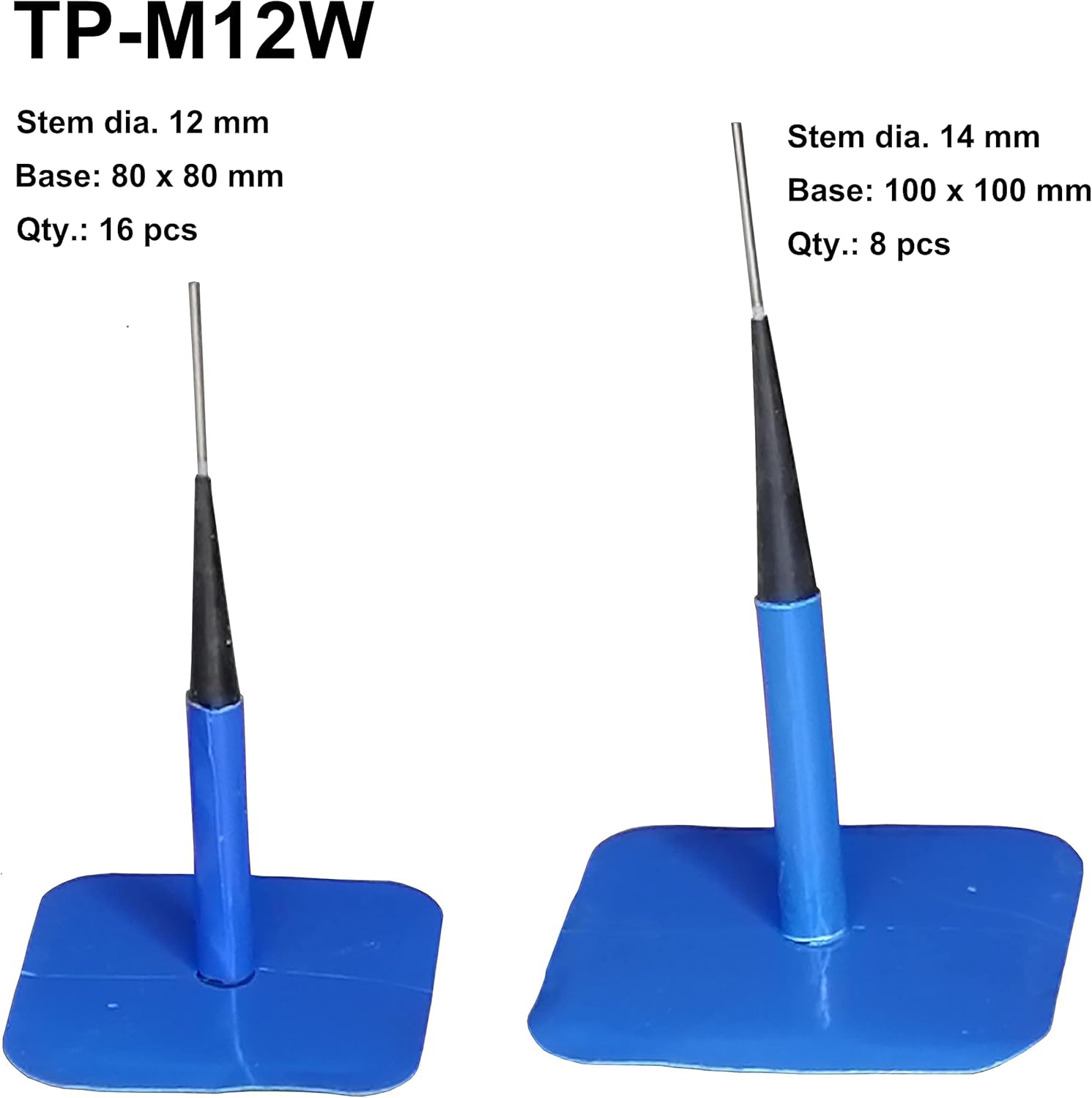 Zerint TP-M12W Combination Repair Unit Kit, Tire Repair Patch Plug Kit Wrapped stem 1/2