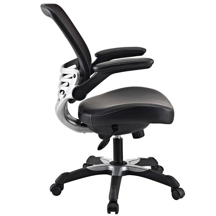 Edge Vinyl Office Chair in Black