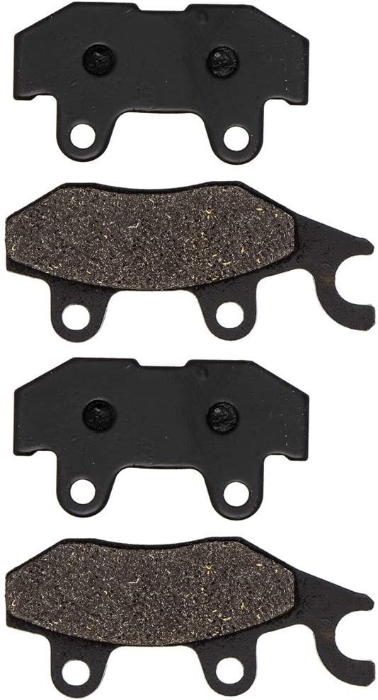 NICHE Rear Right Brake Pad Set for Yamaha 1XD-25806-10-00 Semi-Metallic 2 Pack