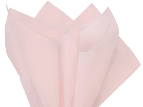 Pack of 480, Solid Blush Tissue Paper 20 x 26x22 Sheet Half Ream Made from 100% Post Industrial Recycled fibers Made in USA