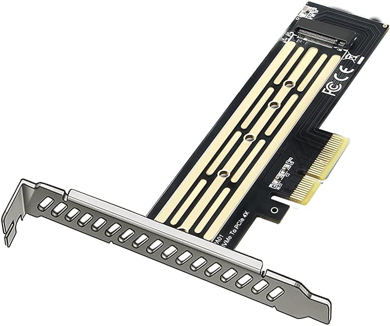 Generic M.2 PCIe NVMe or PCIe AHCI SSD to PCIe 3.0 x4 Adapter Card Support 221102280226022422230 M20 Pack of 2
