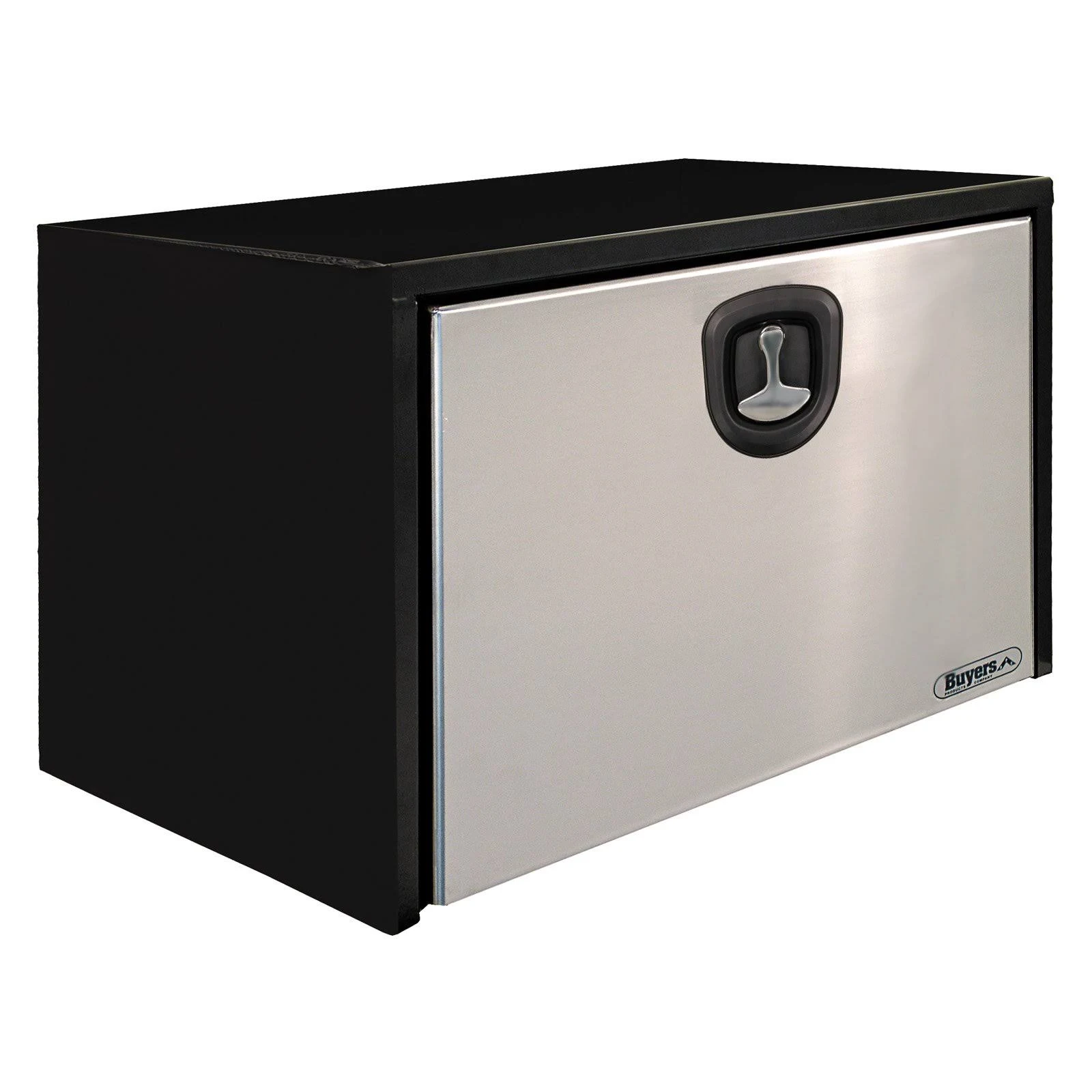 Buyers Underbody Tool Box with Stainless Steel DOOR, Black