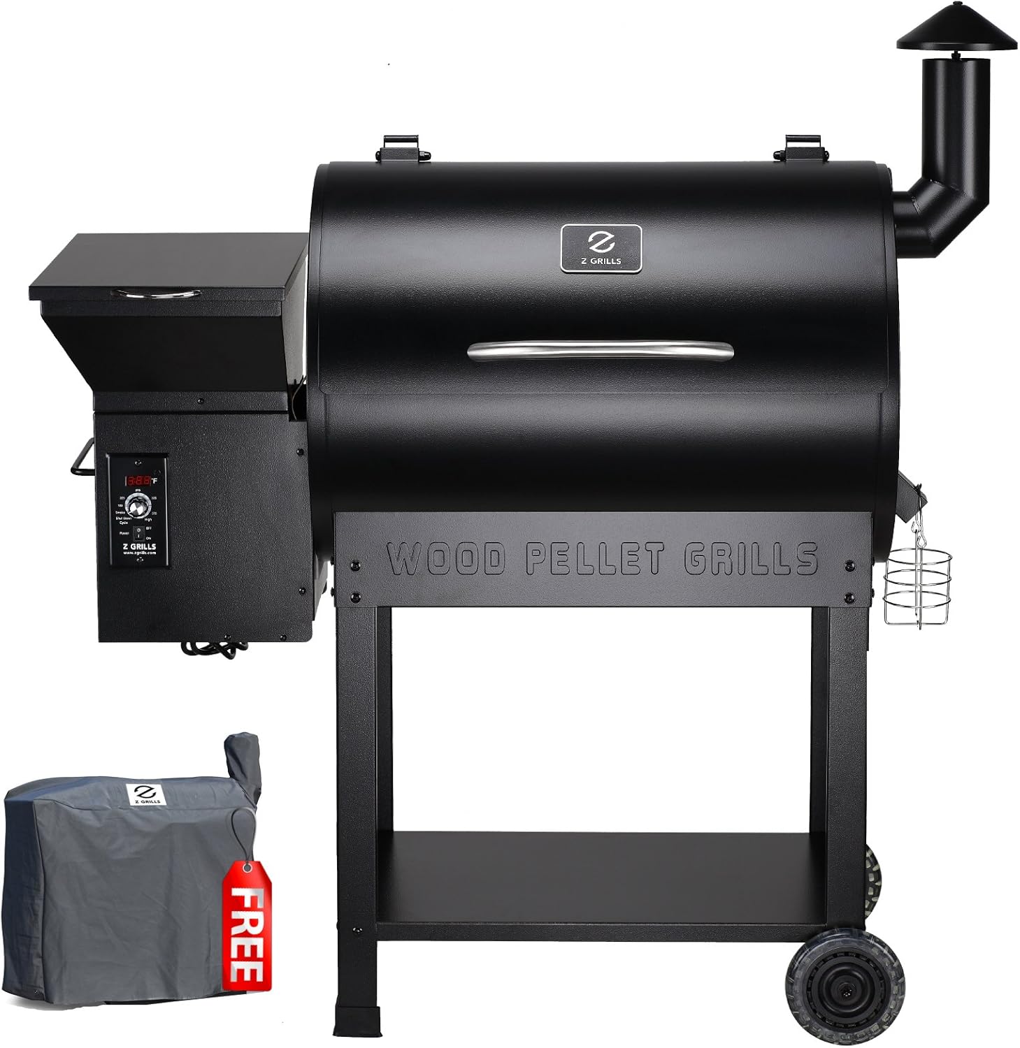 Z Grills ZPG-7002B 2020 Upgrade Wood Pellet Grill & Smoker in Black & Traeger PEL319 Hickory 100% All-Natural Hardwood Grill Pellets