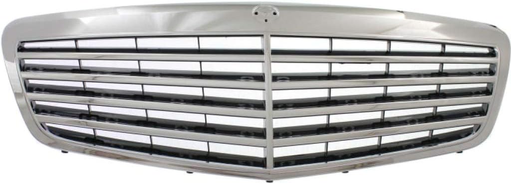 For Mercedes-Benz S63 AMG Grille Assembly 2010 11 12 2013 | Chrome Shell w/Painted Black Insert | Plastic | MB1200156 | 22188004839040