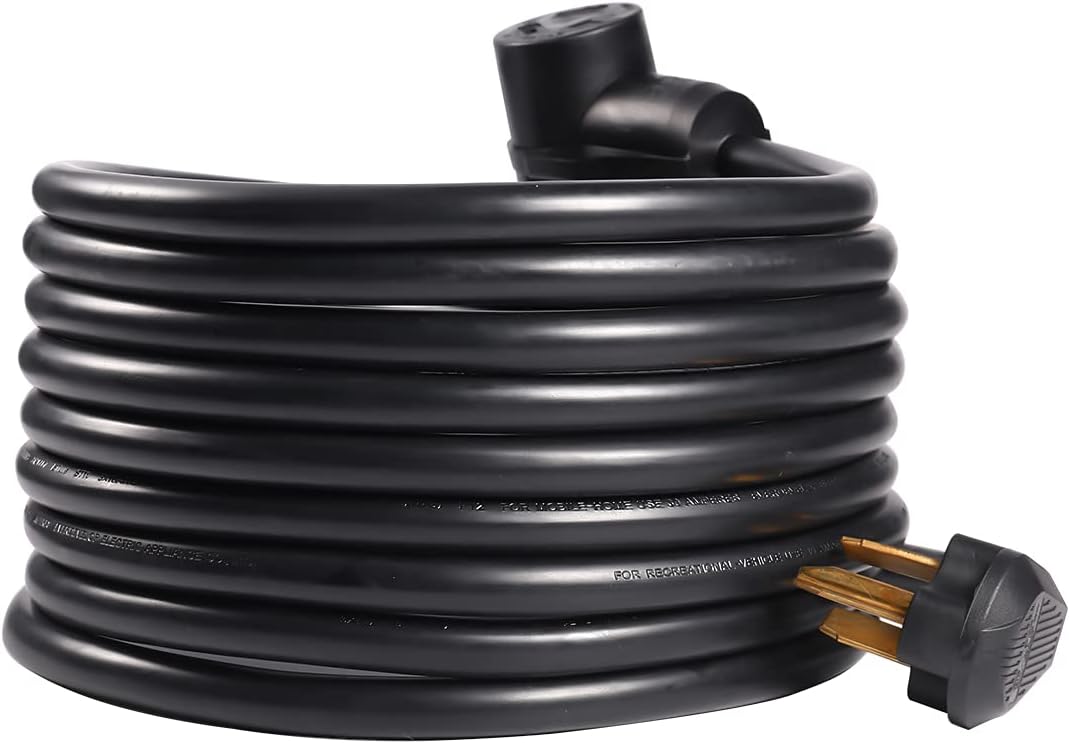 Livtor 25FT Dryer Extension Cord 3 Prong 30 Amp NEMA 10-30P to 10-30R Heavy Duty Thick Cord, Used for Dryer Extension and EV Charging Pack of 2