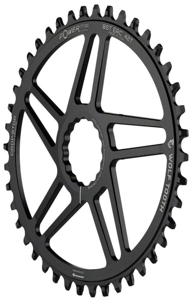 Wolf Tooth Elliptical Direct Mount Chainring 36T RaceFace Easton Cinch Direct, Black