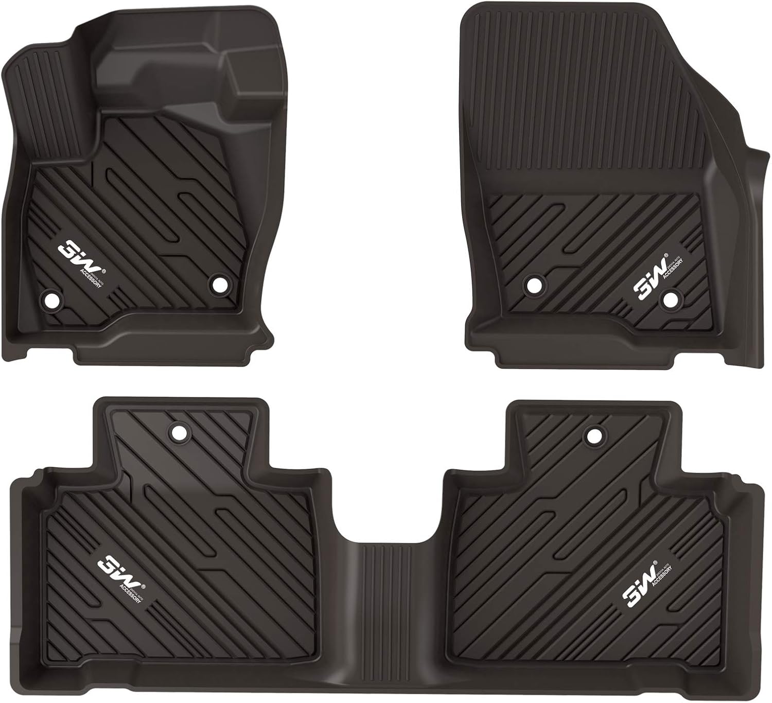 3W&nbsp;Floor&nbsp;Mats&nbsp;Compatible for Ford Explorer 2020 2021 TPE&nbsp;All&nbsp;Weather&nbsp;Custom&nbsp;Fit&nbsp;Floor&nbsp;Liner&nbsp;for Ford Explorer 1st&nbsp;and&nbsp;2nd&nbsp;Row Car&nbsp;Liners NOT Including 3rd Row Black