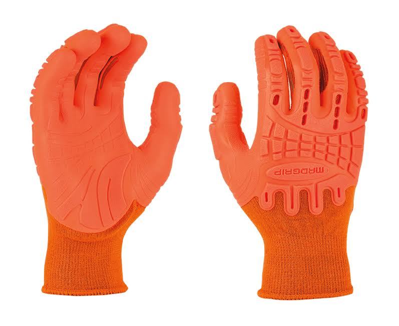 Pro Palm Thunderdome Impact Gloves Hivs Orange Madgrip (One Dozen) - XXL / Orange HIVO-3