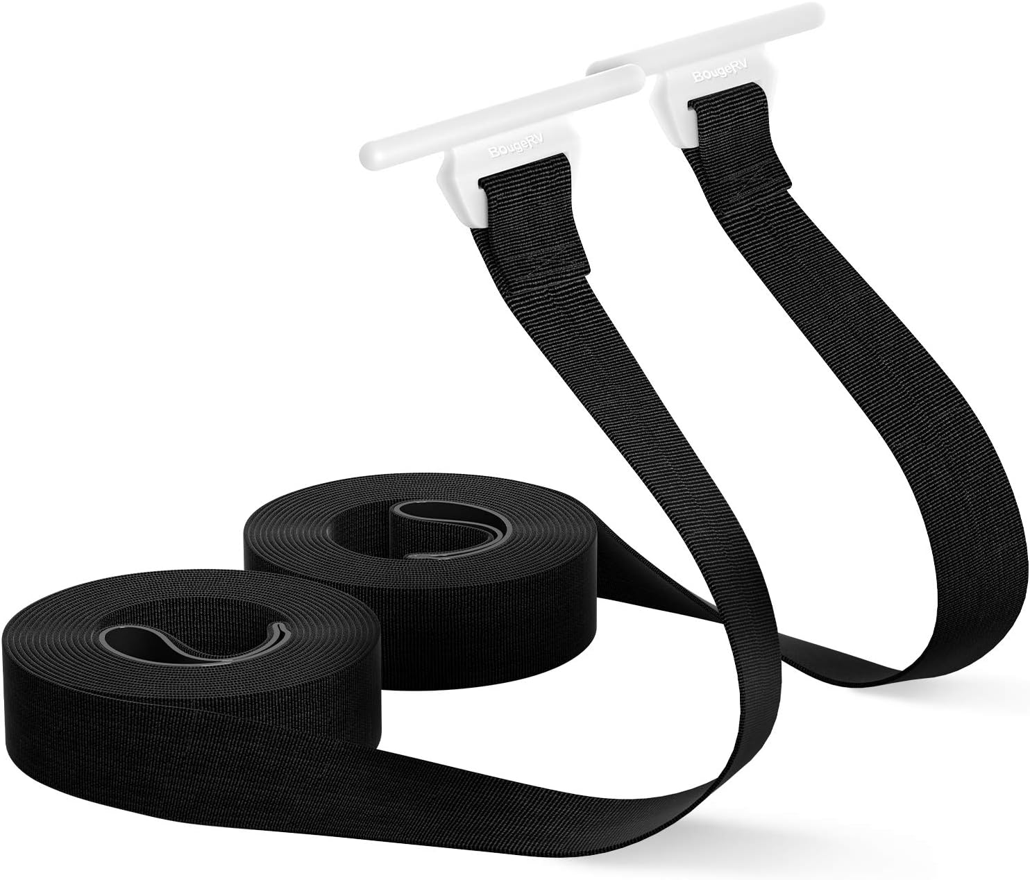 BougeRV RV Awning Pull Straps, 9.8FT (118 Inches) Upgraded RV Camper&nbsp;Awning&nbsp;Parts Pull Down Straps Fits for RV/Travel Trailer/Camper Awning RV Accessories (2 Pack)